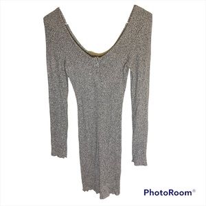 H&M Divided ribbed body con dress